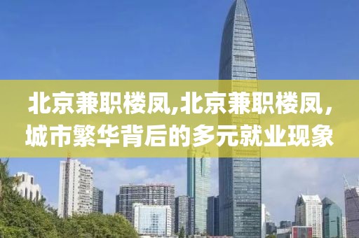 北京兼职楼凤,北京兼职楼凤，城市繁华背后的多元就业现象