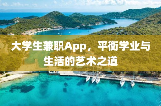 大学生兼职App，平衡学业与生活的艺术之道