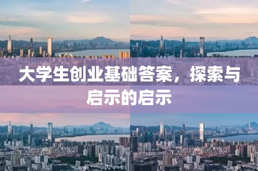 大学生创业基础答案，探索与启示的启示