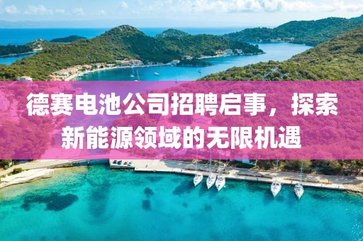 德赛电池公司招聘启事，探索新能源领域的无限机遇