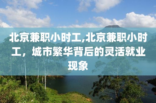 北京兼职小时工,北京兼职小时工，城市繁华背后的灵活就业现象